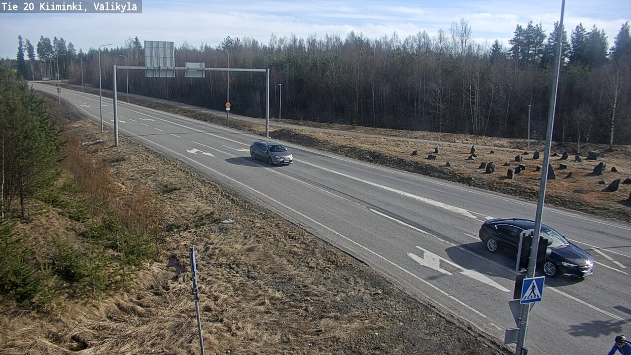 Weather Camera Image Väg 20 Uleåborg Kiiminki, Välikylä, Oulu, Pohjois-Pohjanmaa