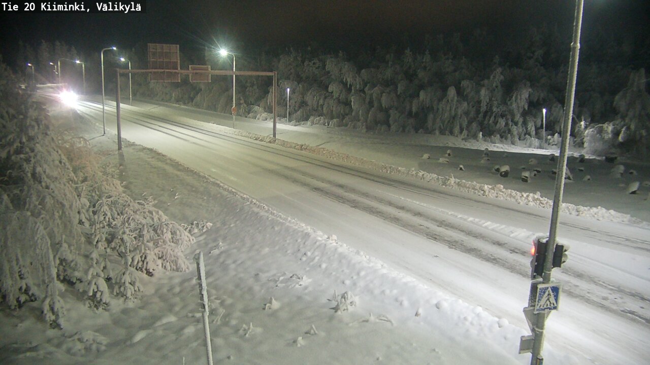 Weather Camera Image Road 20 Oulu Kiiminki, Välikylä, Oulu, Pohjois-Pohjanmaa