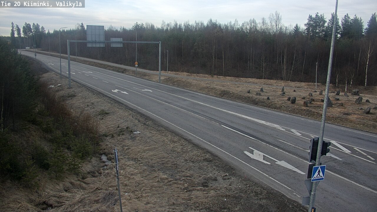 Weather Camera Image Väg 20 Uleåborg Kiiminki, Välikylä, Oulu, Pohjois-Pohjanmaa