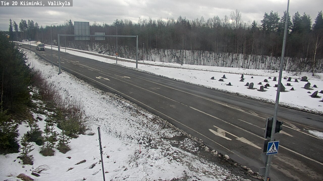 Weather Camera Image Road 20 Oulu Kiiminki, Välikylä, Oulu, Pohjois-Pohjanmaa