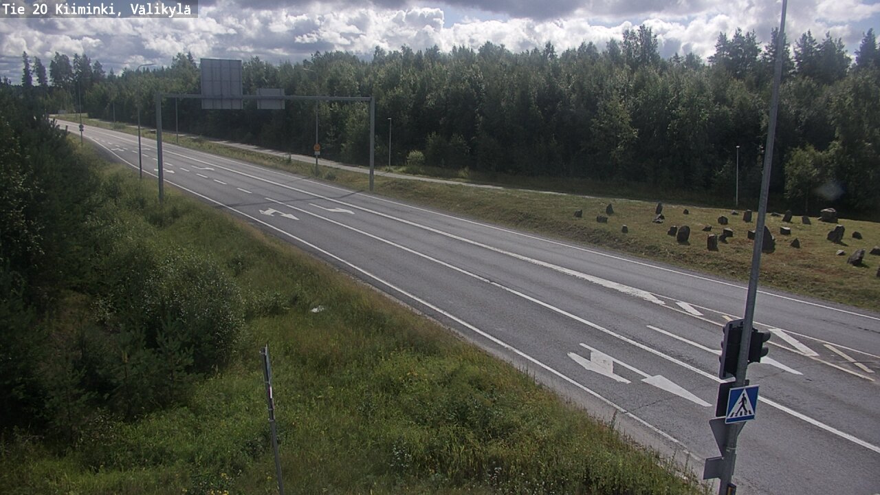 Weather Camera Image Väg 20 Uleåborg Kiiminki, Välikylä, Oulu, Pohjois-Pohjanmaa