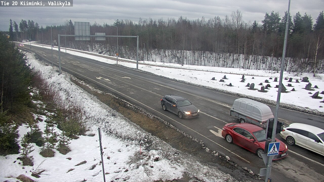 Weather Camera Image Road 20 Oulu Kiiminki, Välikylä, Oulu, Pohjois-Pohjanmaa