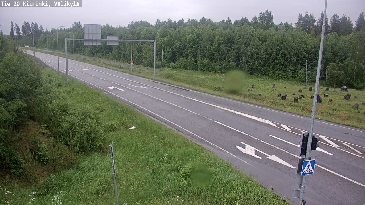 Weather Camera Image Väg 20 Uleåborg Kiiminki, Välikylä, Oulu, Pohjois-Pohjanmaa