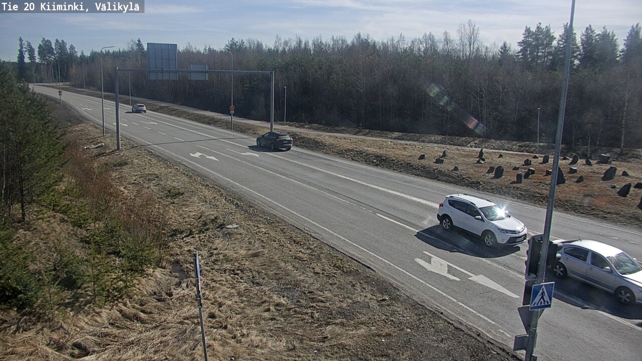 Weather Camera Image Väg 20 Uleåborg Kiiminki, Välikylä, Oulu, Pohjois-Pohjanmaa