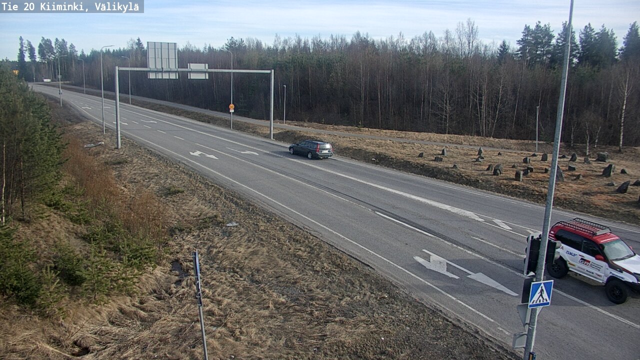 Weather Camera Image Väg 20 Uleåborg Kiiminki, Välikylä, Oulu, Pohjois-Pohjanmaa