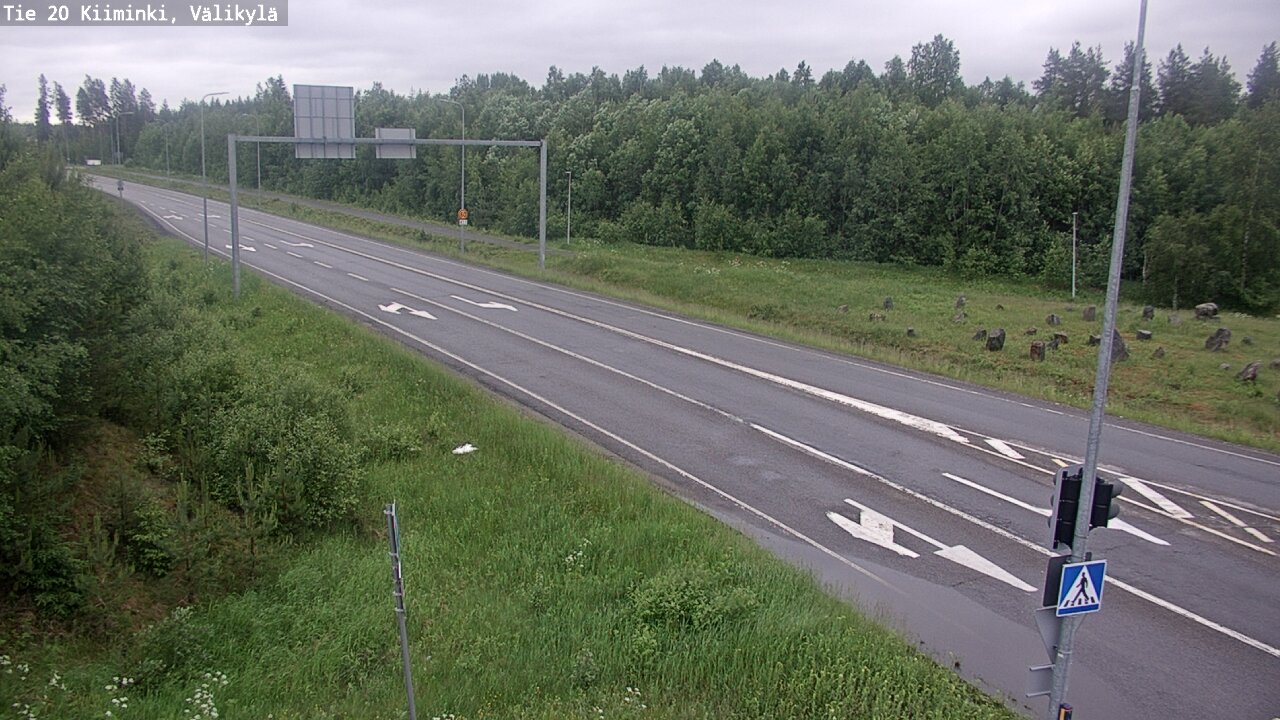 Weather Camera Image Väg 20 Uleåborg Kiiminki, Välikylä, Oulu, Pohjois-Pohjanmaa