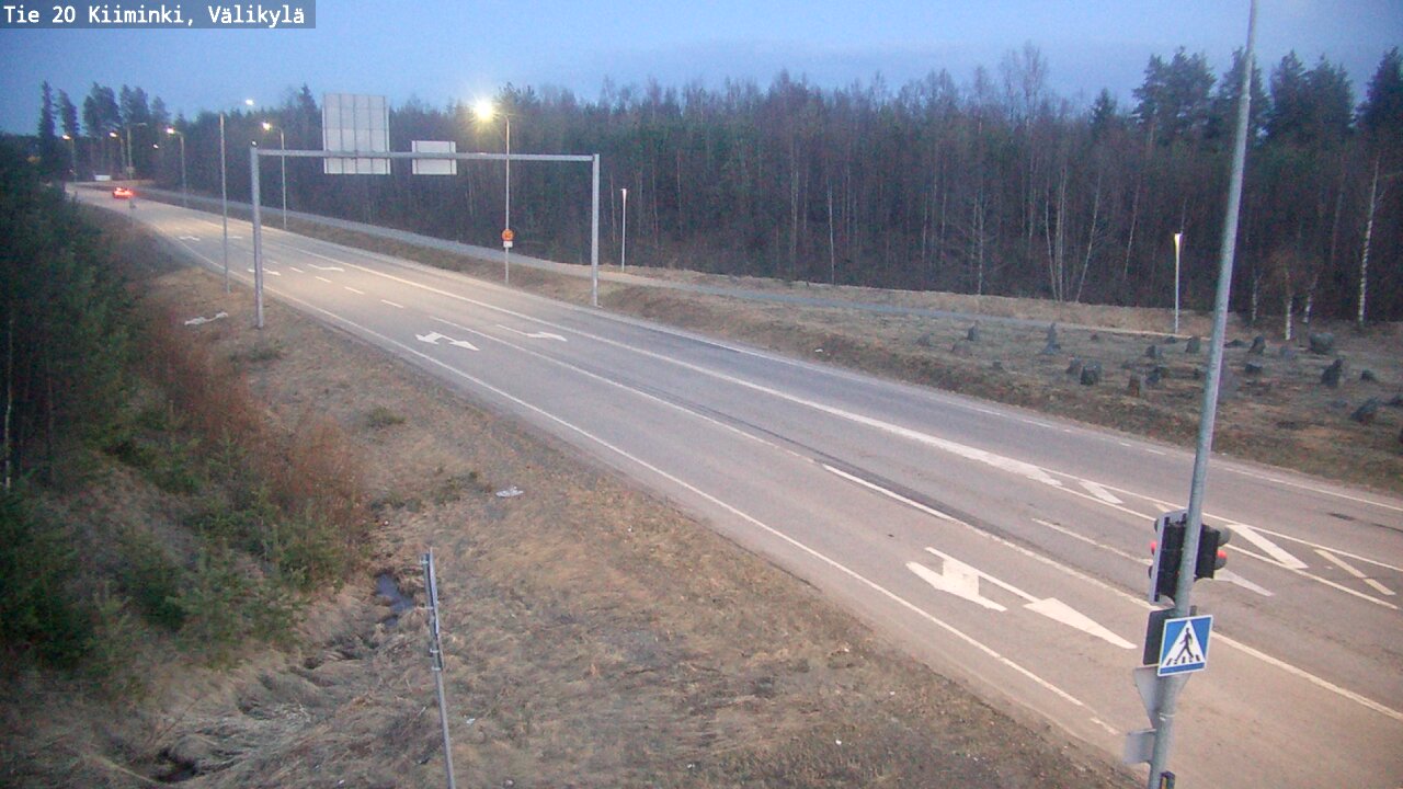 Weather Camera Image Väg 20 Uleåborg Kiiminki, Välikylä, Oulu, Pohjois-Pohjanmaa