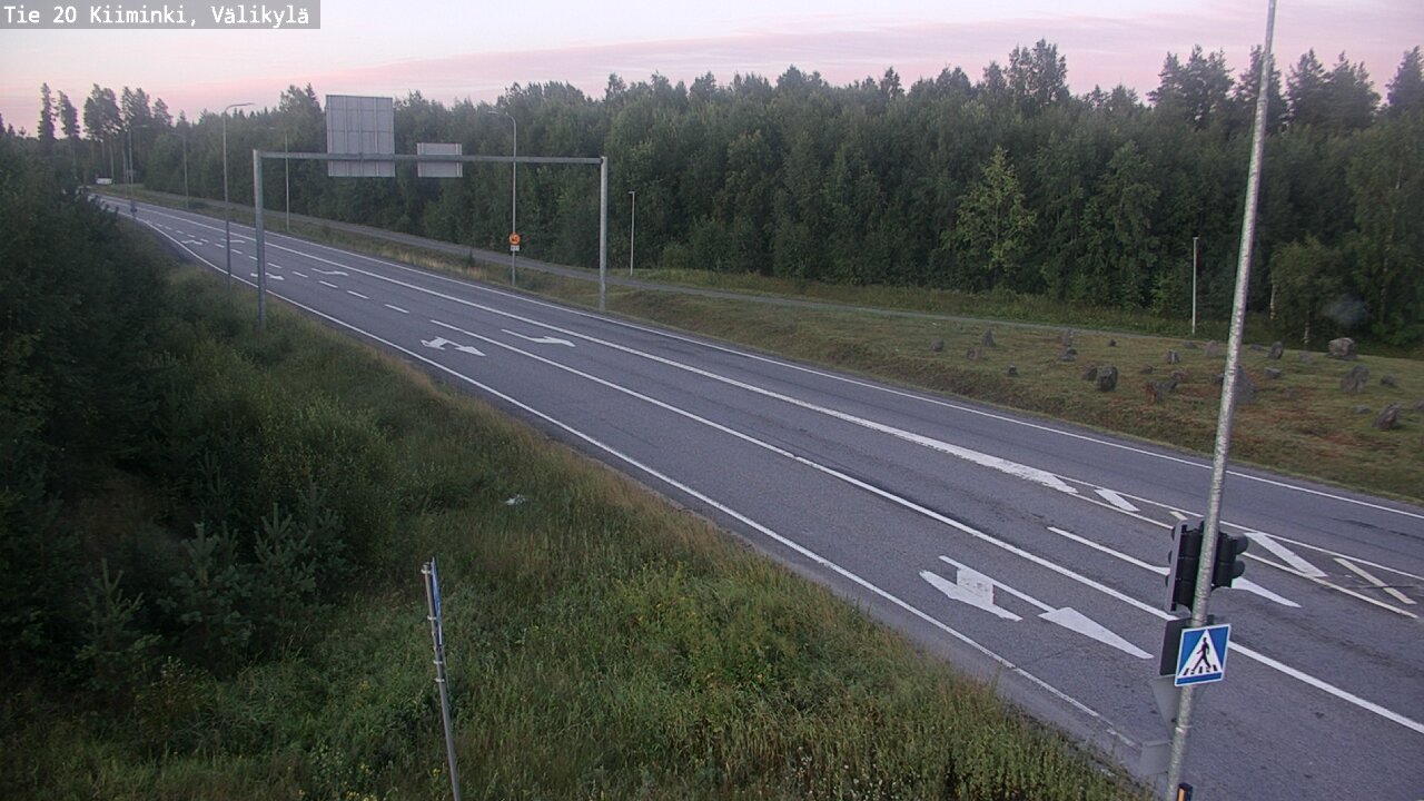 Weather Camera Image Väg 20 Uleåborg Kiiminki, Välikylä, Oulu, Pohjois-Pohjanmaa