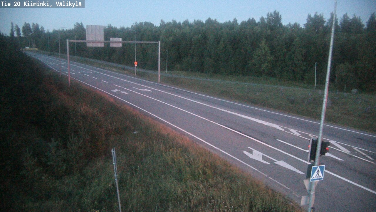 Weather Camera Image Väg 20 Uleåborg Kiiminki, Välikylä, Oulu, Pohjois-Pohjanmaa