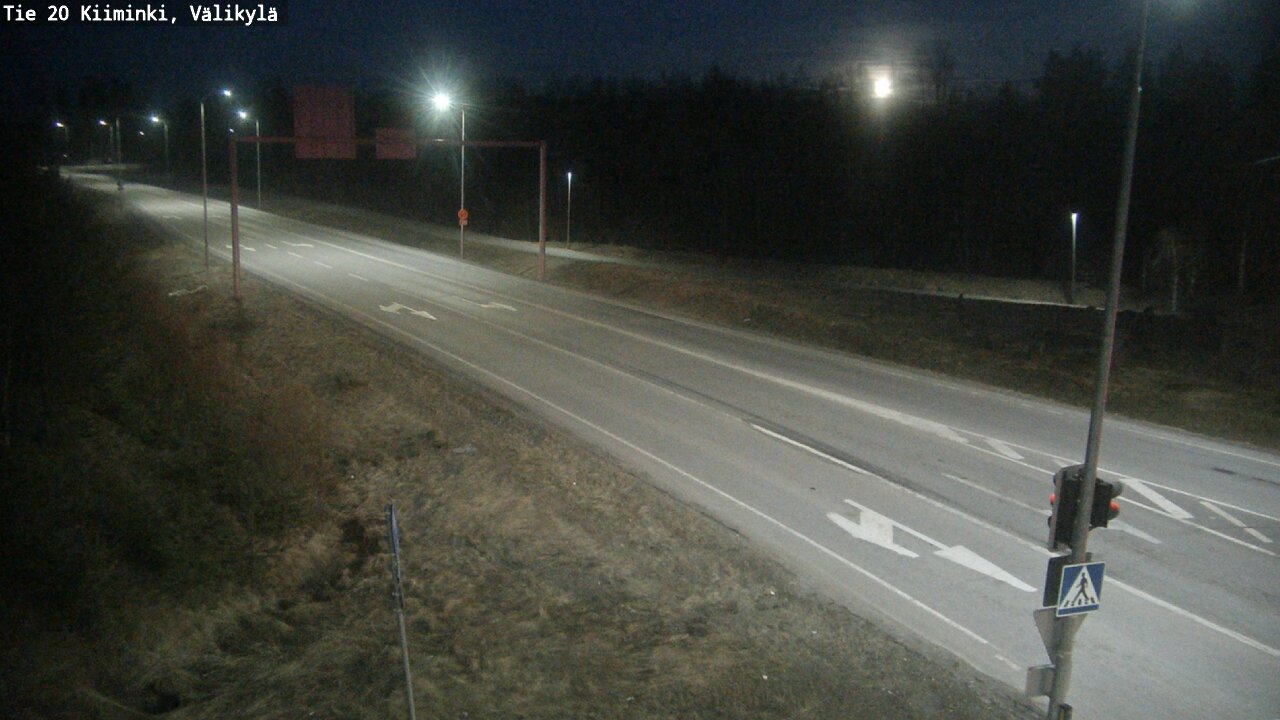 Weather Camera Image Road 20 Oulu Kiiminki, Välikylä, Oulu, Pohjois-Pohjanmaa