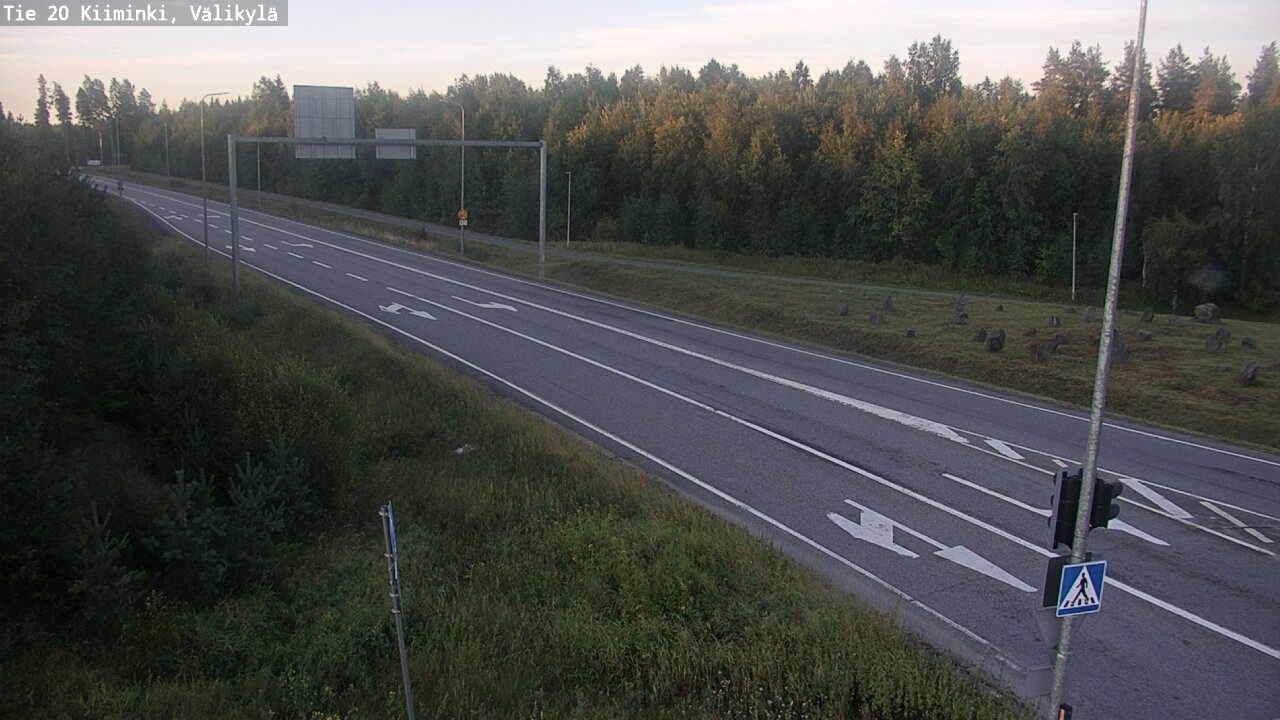 Weather Camera Image Väg 20 Uleåborg Kiiminki, Välikylä, Oulu, Pohjois-Pohjanmaa