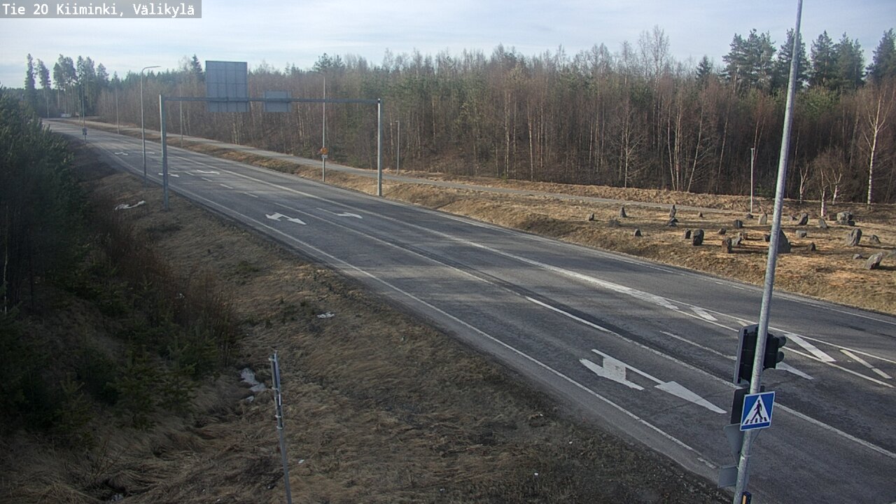 Weather Camera Image Väg 20 Uleåborg Kiiminki, Välikylä, Oulu, Pohjois-Pohjanmaa