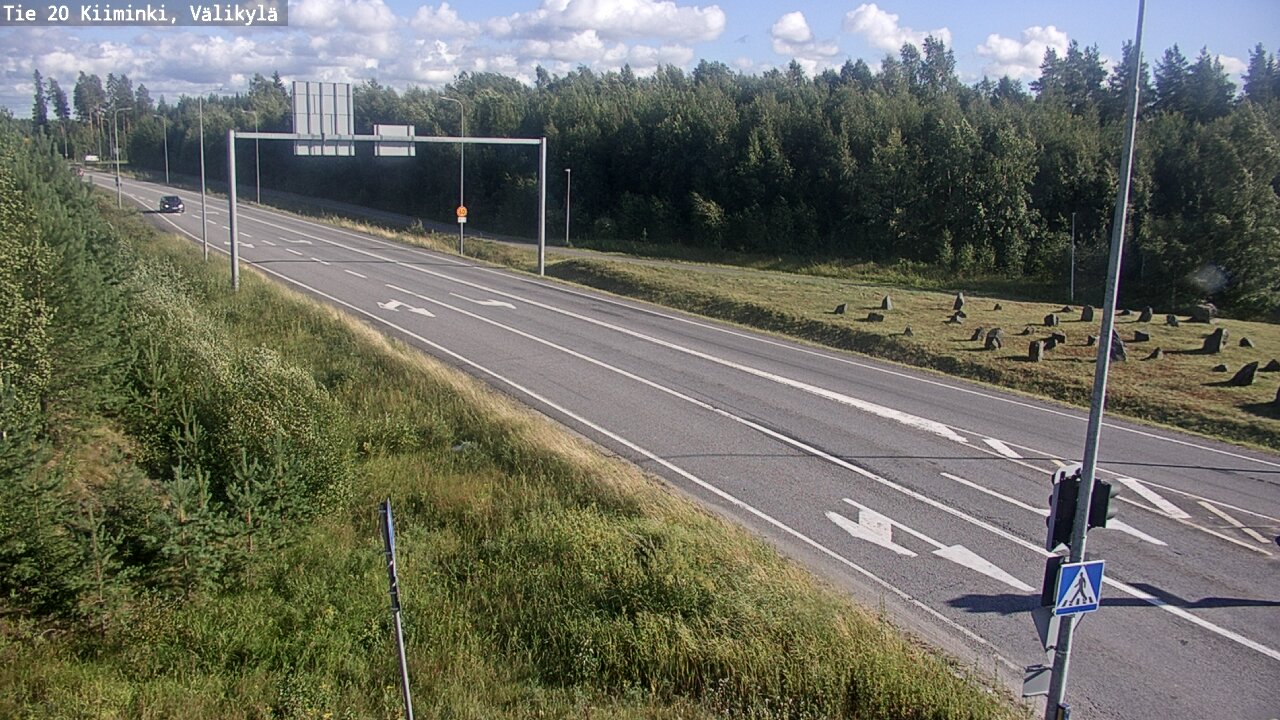 Weather Camera Image Väg 20 Uleåborg Kiiminki, Välikylä, Oulu, Pohjois-Pohjanmaa