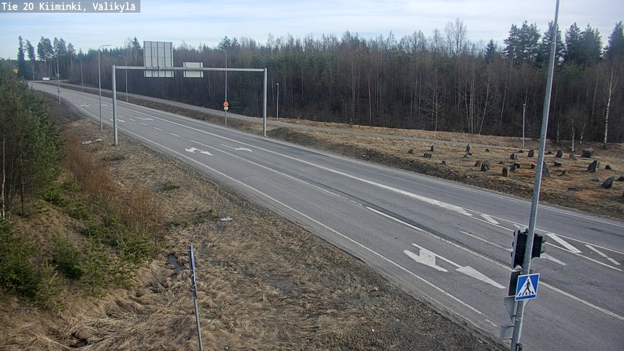Weather Camera Image Väg 20 Uleåborg Kiiminki, Välikylä, Oulu, Pohjois-Pohjanmaa