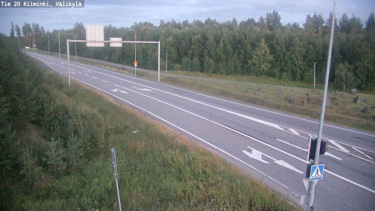 Weather Camera Image Väg 20 Uleåborg Kiiminki, Välikylä, Oulu, Pohjois-Pohjanmaa