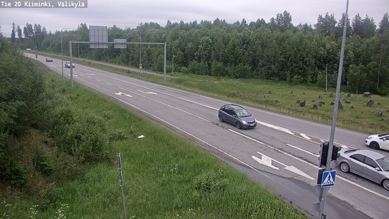 Weather Camera Image Väg 20 Uleåborg Kiiminki, Välikylä, Oulu, Pohjois-Pohjanmaa