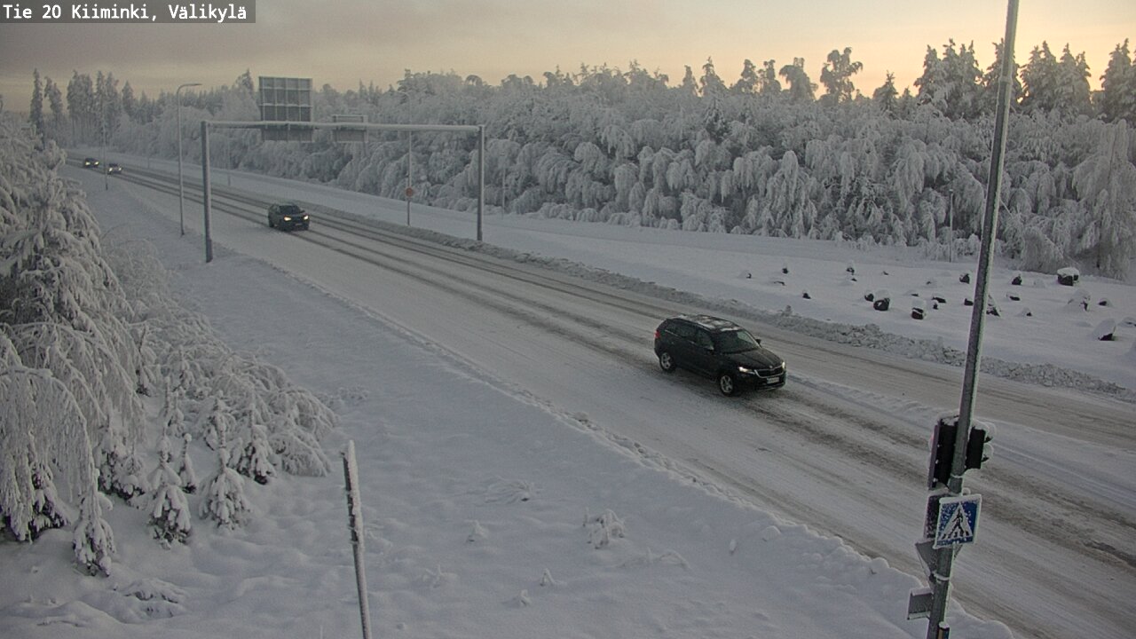 Weather Camera Image Road 20 Oulu Kiiminki, Välikylä, Oulu, Pohjois-Pohjanmaa