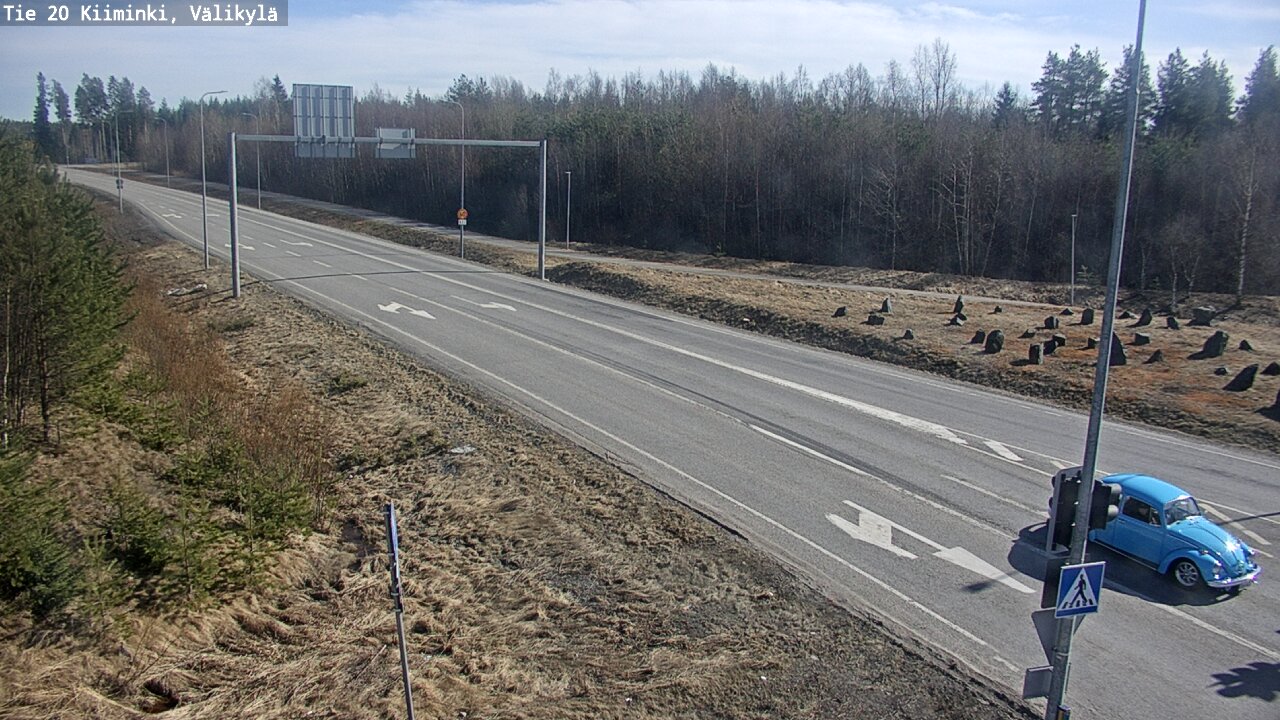 Weather Camera Image Väg 20 Uleåborg Kiiminki, Välikylä, Oulu, Pohjois-Pohjanmaa