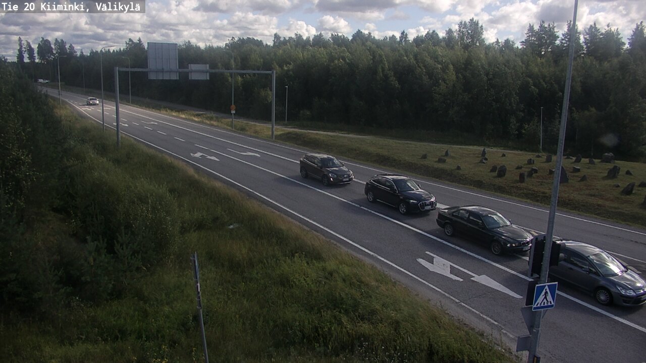 Weather Camera Image Väg 20 Uleåborg Kiiminki, Välikylä, Oulu, Pohjois-Pohjanmaa