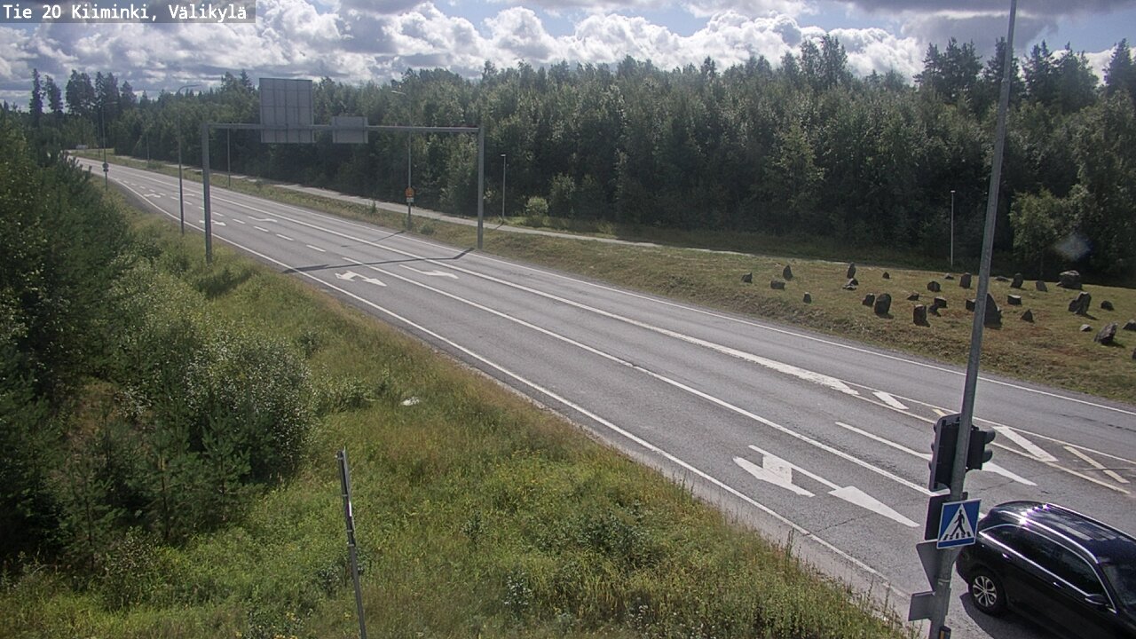 Weather Camera Image Väg 20 Uleåborg Kiiminki, Välikylä, Oulu, Pohjois-Pohjanmaa