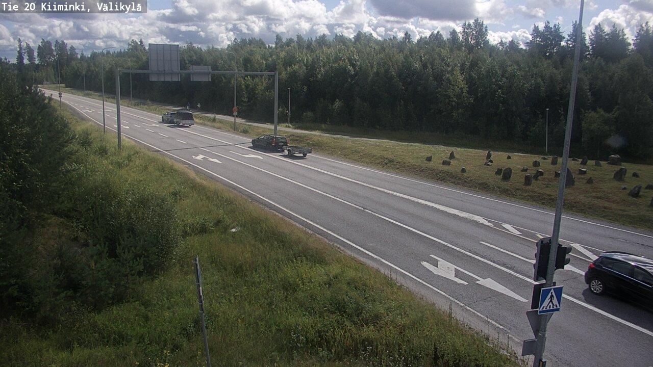 Weather Camera Image Väg 20 Uleåborg Kiiminki, Välikylä, Oulu, Pohjois-Pohjanmaa