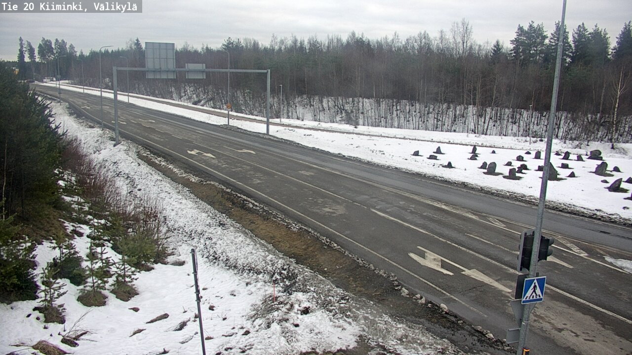 Weather Camera Image Road 20 Oulu Kiiminki, Välikylä, Oulu, Pohjois-Pohjanmaa
