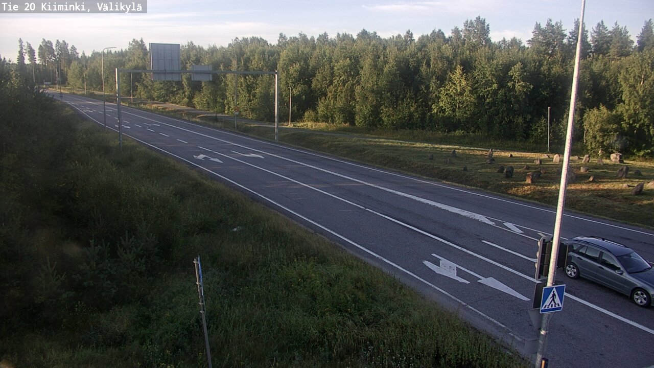 Weather Camera Image Väg 20 Uleåborg Kiiminki, Välikylä, Oulu, Pohjois-Pohjanmaa