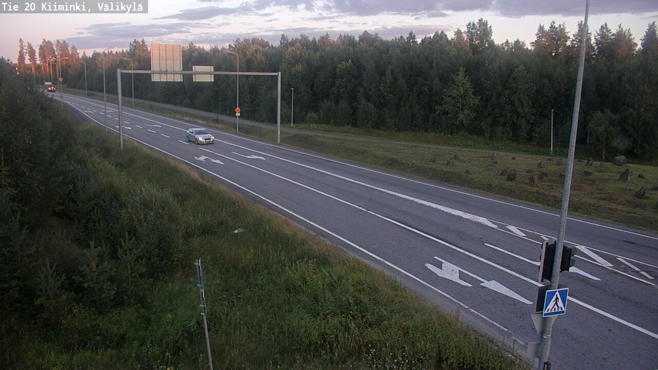 Weather Camera Image Väg 20 Uleåborg Kiiminki, Välikylä, Oulu, Pohjois-Pohjanmaa