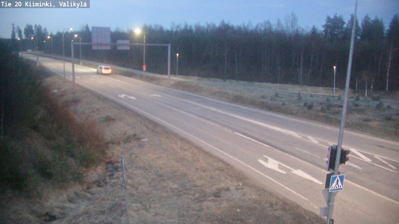Weather Camera Image Väg 20 Uleåborg Kiiminki, Välikylä, Oulu, Pohjois-Pohjanmaa