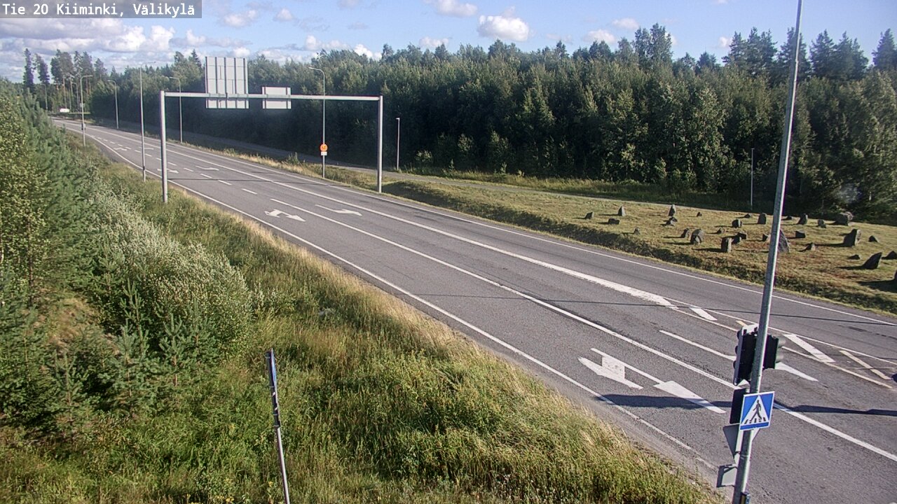Weather Camera Image Väg 20 Uleåborg Kiiminki, Välikylä, Oulu, Pohjois-Pohjanmaa