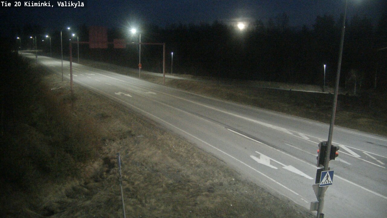 Weather Camera Image Road 20 Oulu Kiiminki, Välikylä, Oulu, Pohjois-Pohjanmaa