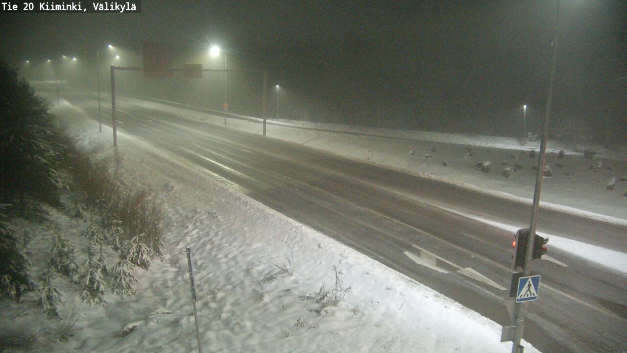 Weather Camera Image Road 20 Oulu Kiiminki, Välikylä, Oulu, Pohjois-Pohjanmaa