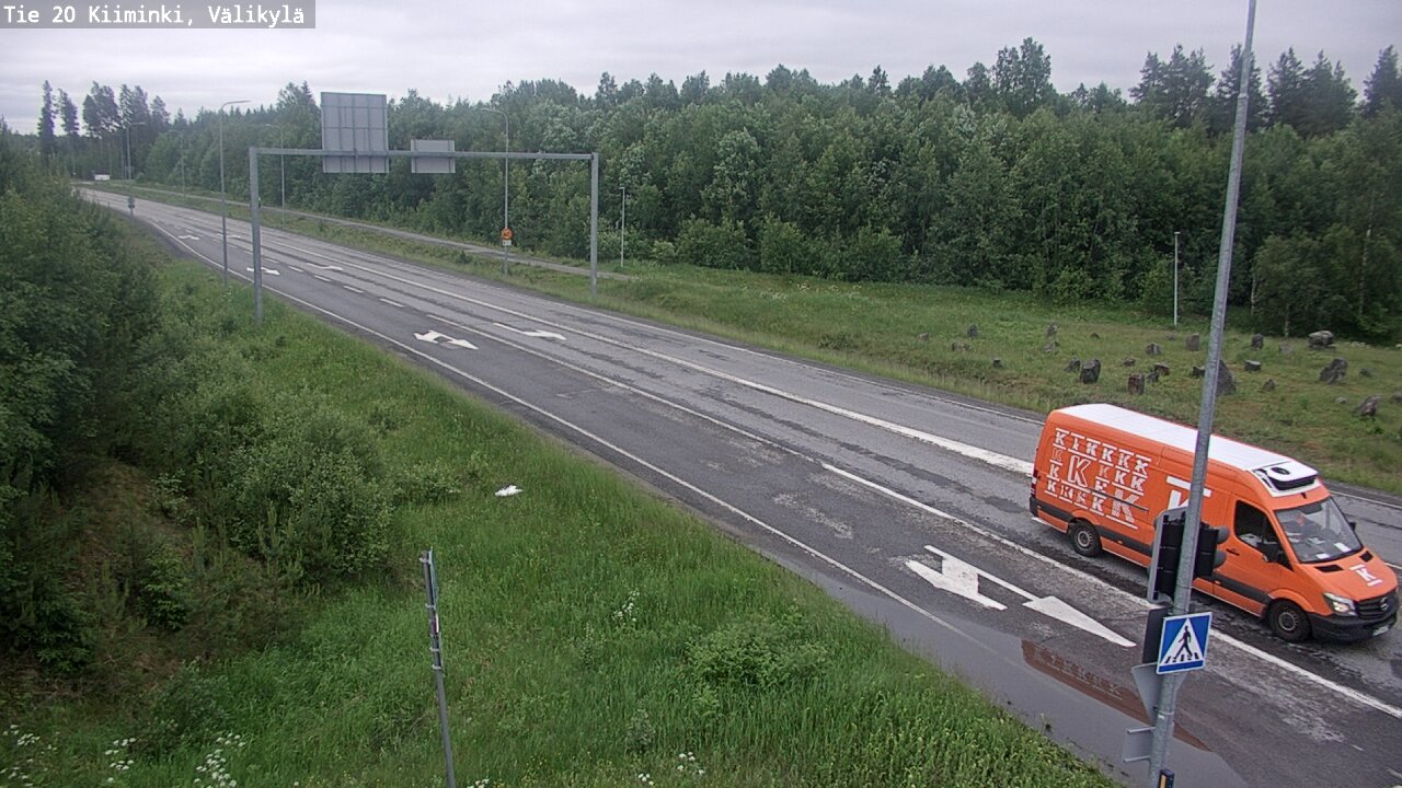 Weather Camera Image Väg 20 Uleåborg Kiiminki, Välikylä, Oulu, Pohjois-Pohjanmaa