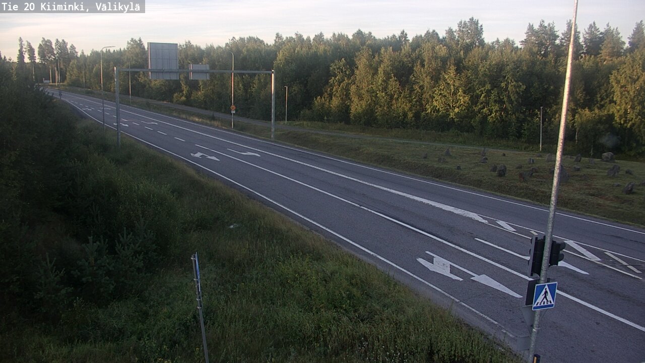 Weather Camera Image Väg 20 Uleåborg Kiiminki, Välikylä, Oulu, Pohjois-Pohjanmaa