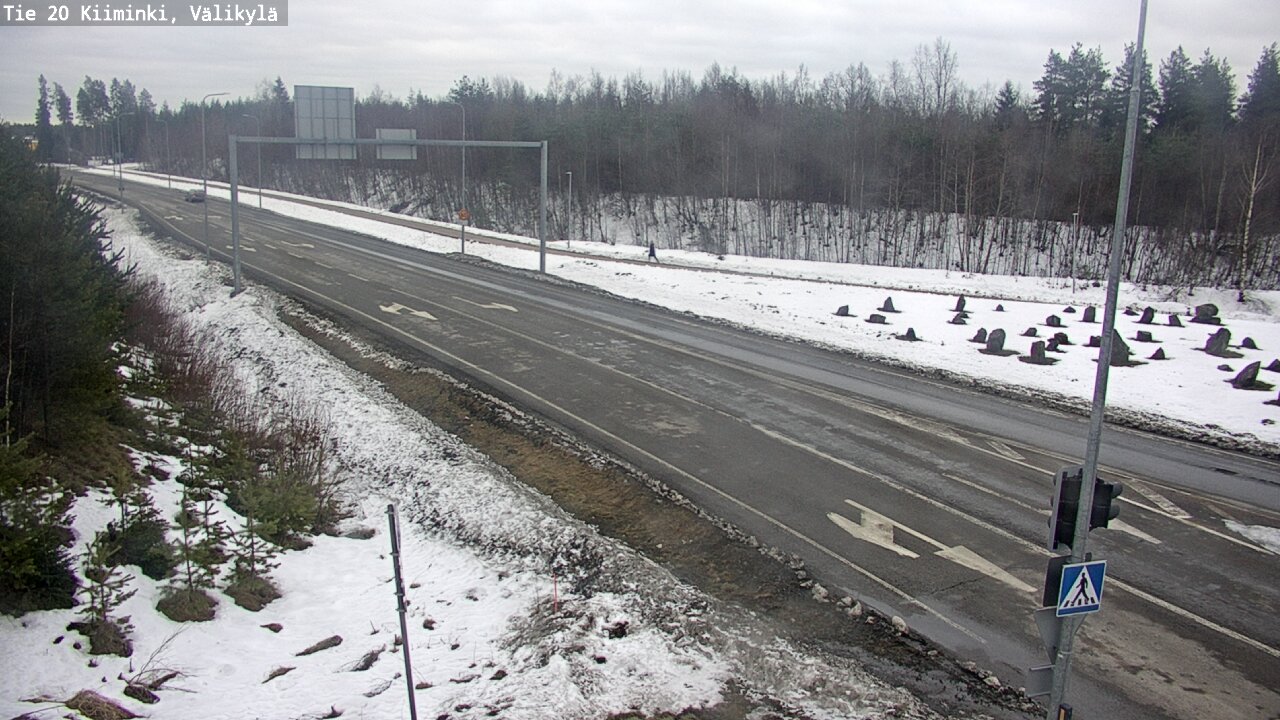 Weather Camera Image Road 20 Oulu Kiiminki, Välikylä, Oulu, Pohjois-Pohjanmaa