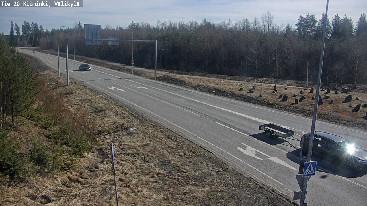Weather Camera Image Väg 20 Uleåborg Kiiminki, Välikylä, Oulu, Pohjois-Pohjanmaa