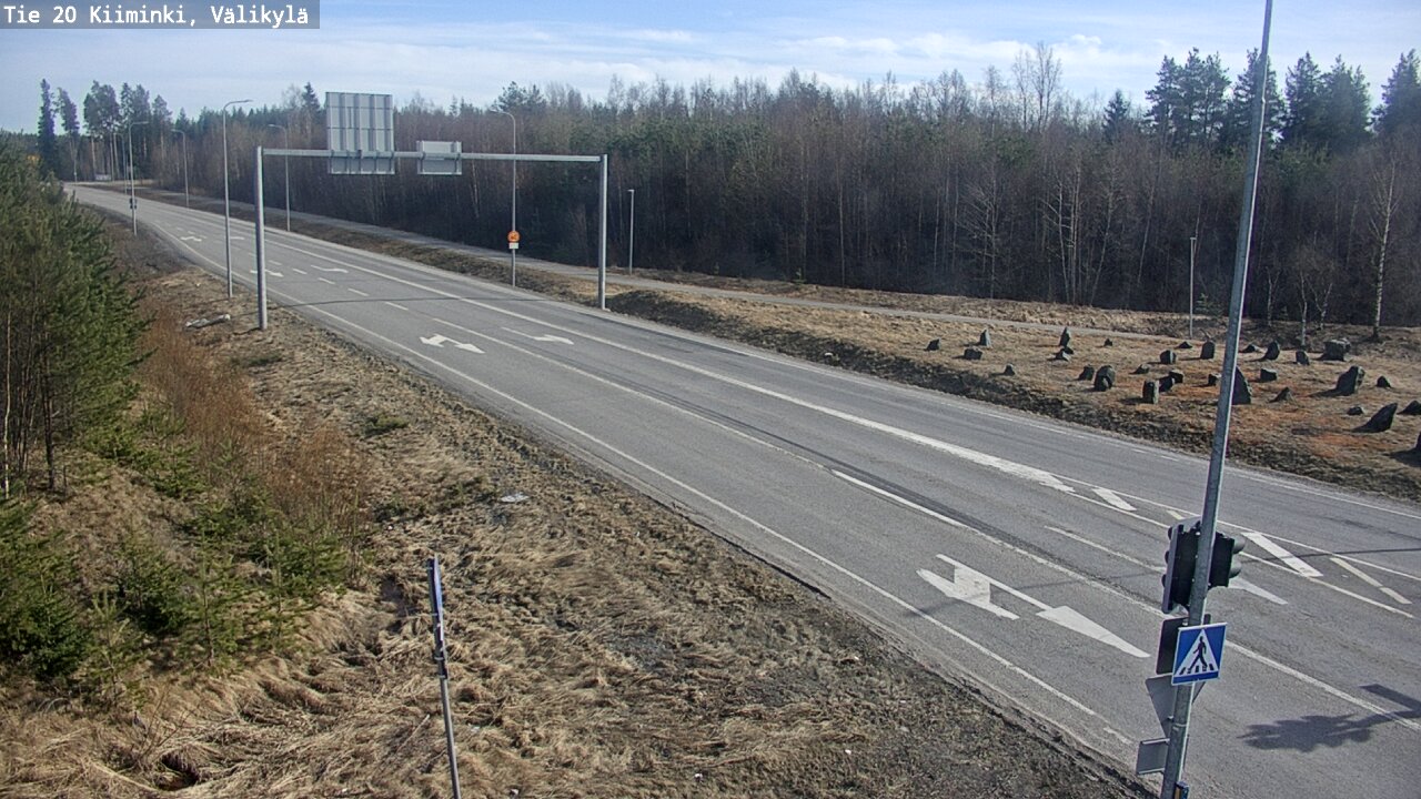 Weather Camera Image Väg 20 Uleåborg Kiiminki, Välikylä, Oulu, Pohjois-Pohjanmaa