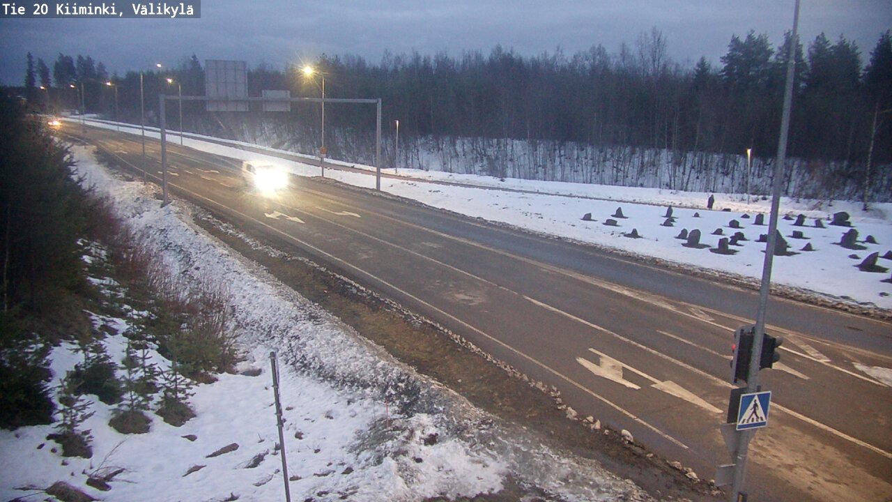 Weather Camera Image Road 20 Oulu Kiiminki, Välikylä, Oulu, Pohjois-Pohjanmaa