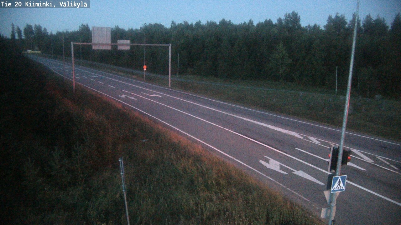 Weather Camera Image Väg 20 Uleåborg Kiiminki, Välikylä, Oulu, Pohjois-Pohjanmaa