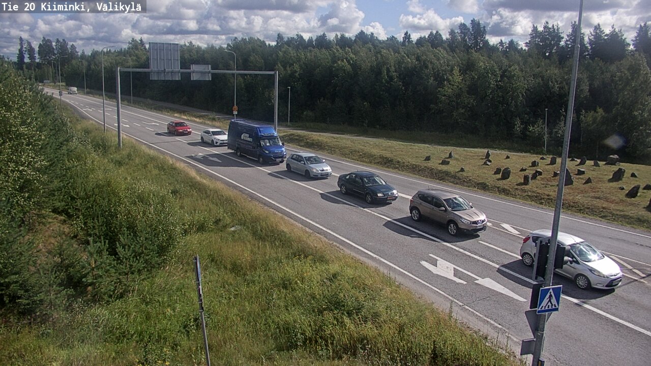 Weather Camera Image Väg 20 Uleåborg Kiiminki, Välikylä, Oulu, Pohjois-Pohjanmaa