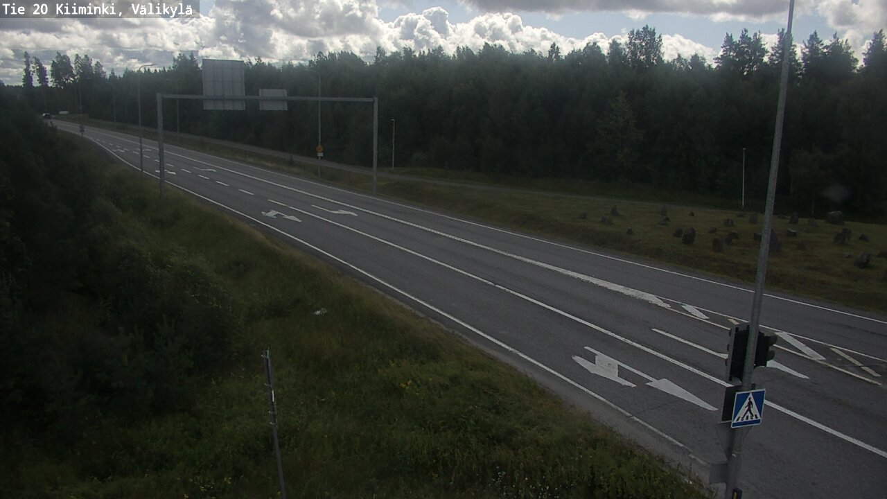 Weather Camera Image Väg 20 Uleåborg Kiiminki, Välikylä, Oulu, Pohjois-Pohjanmaa
