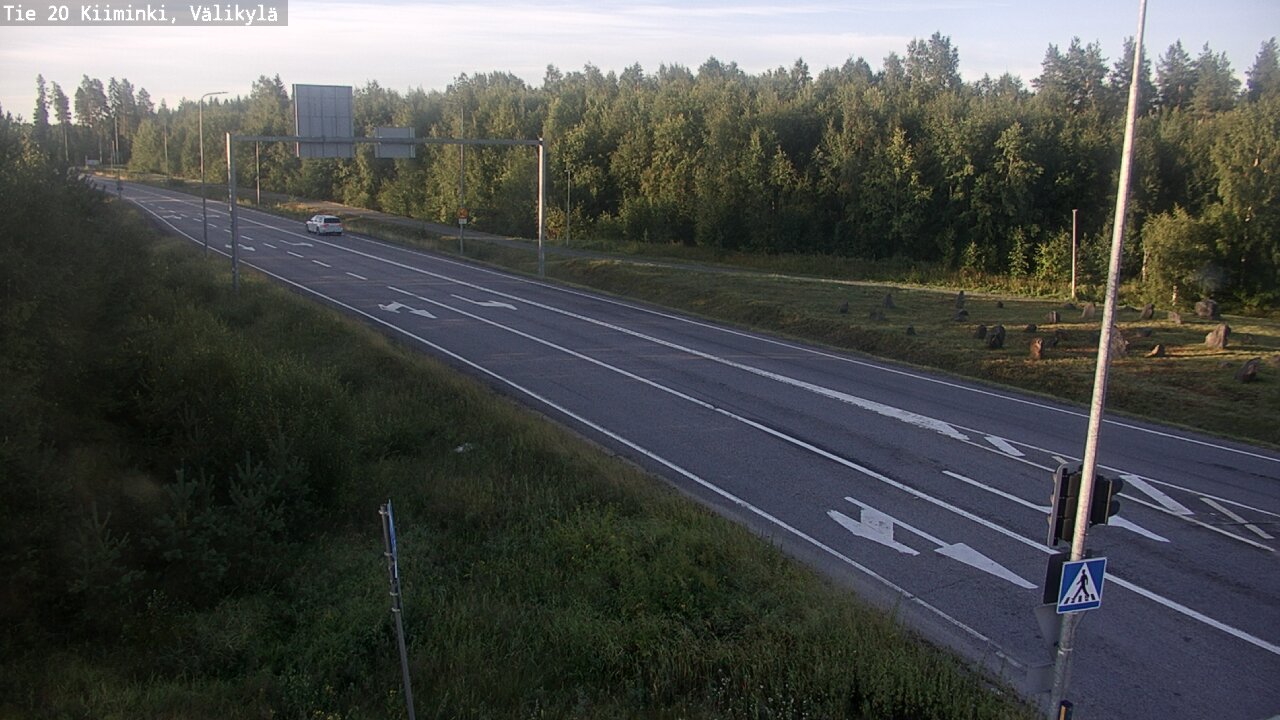 Weather Camera Image Väg 20 Uleåborg Kiiminki, Välikylä, Oulu, Pohjois-Pohjanmaa
