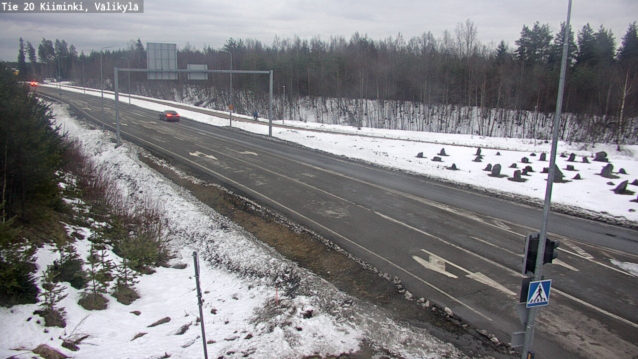 Weather Camera Image Road 20 Oulu Kiiminki, Välikylä, Oulu, Pohjois-Pohjanmaa