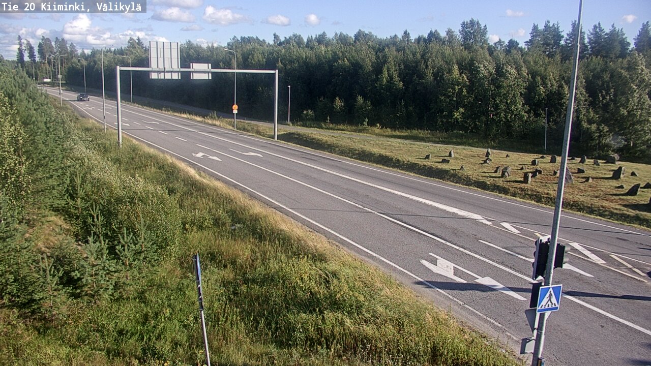 Weather Camera Image Väg 20 Uleåborg Kiiminki, Välikylä, Oulu, Pohjois-Pohjanmaa