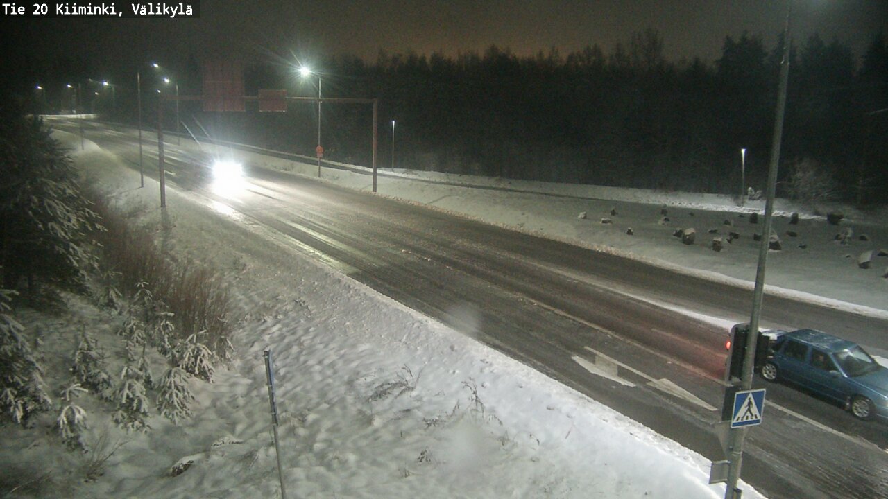 Weather Camera Image Road 20 Oulu Kiiminki, Välikylä, Oulu, Pohjois-Pohjanmaa
