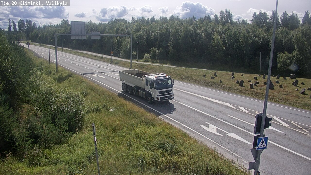 Weather Camera Image Road 20 Oulu Kiiminki, Välikylä, Oulu, Pohjois-Pohjanmaa