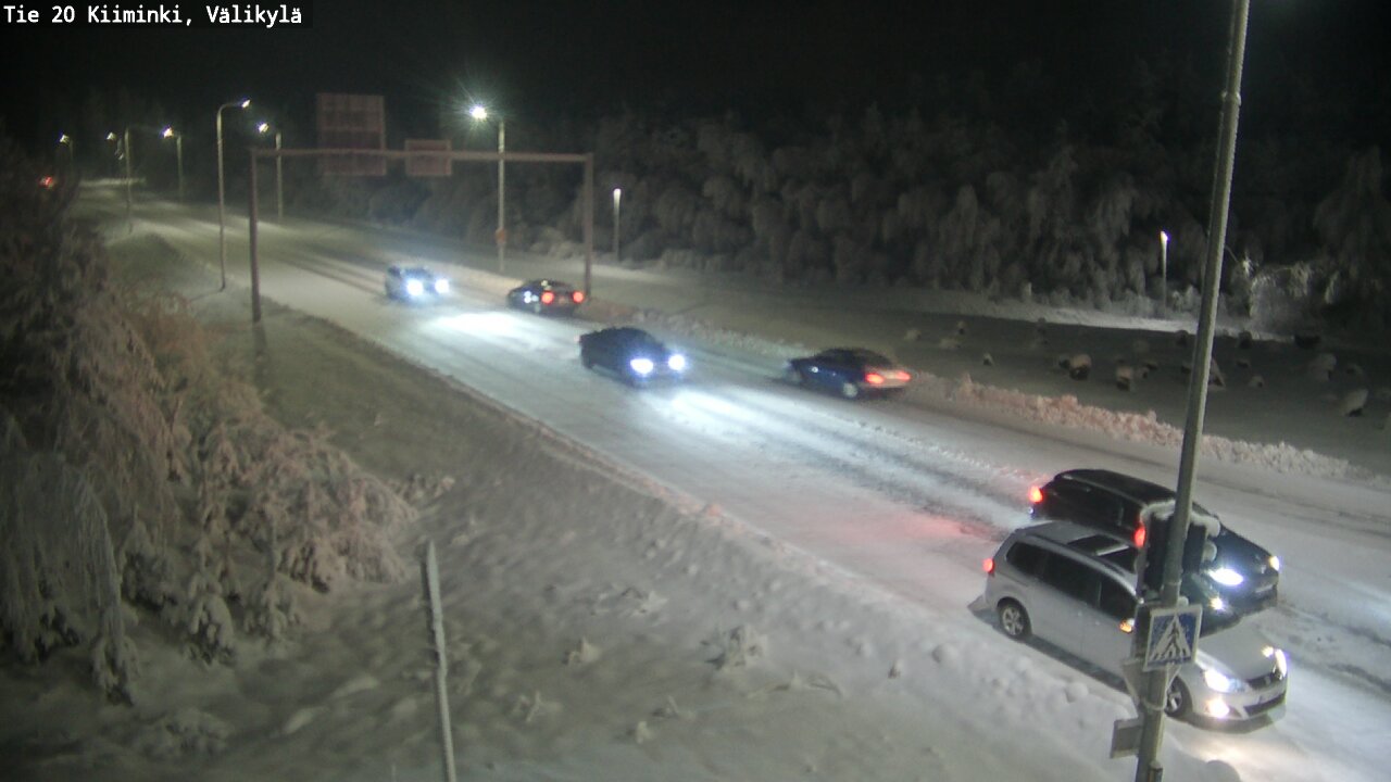 Weather Camera Image Road 20 Oulu Kiiminki, Välikylä, Oulu, Pohjois-Pohjanmaa