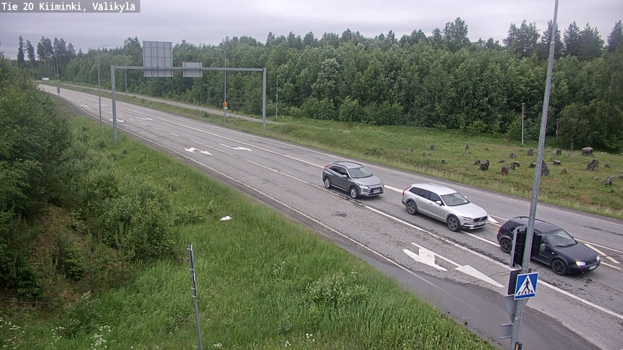 Weather Camera Image Väg 20 Uleåborg Kiiminki, Välikylä, Oulu, Pohjois-Pohjanmaa
