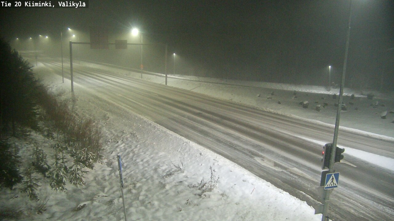 Weather Camera Image Road 20 Oulu Kiiminki, Välikylä, Oulu, Pohjois-Pohjanmaa