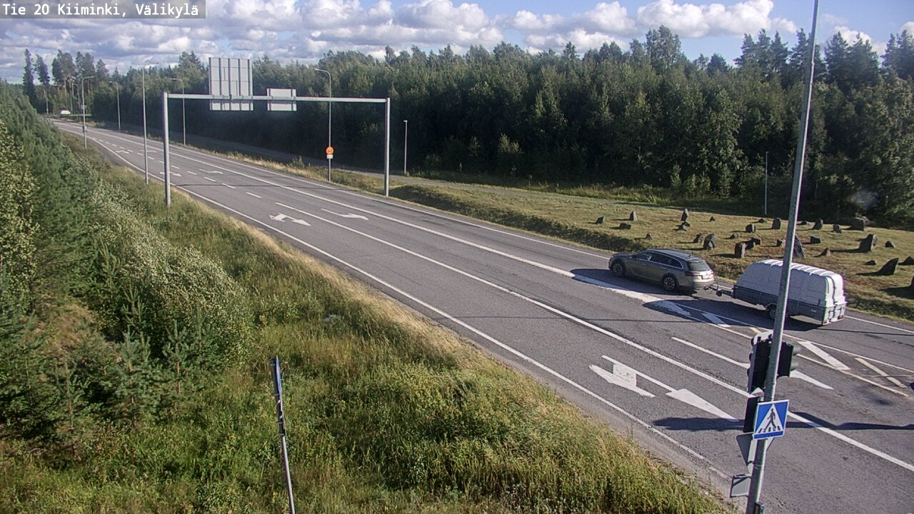 Weather Camera Image Väg 20 Uleåborg Kiiminki, Välikylä, Oulu, Pohjois-Pohjanmaa